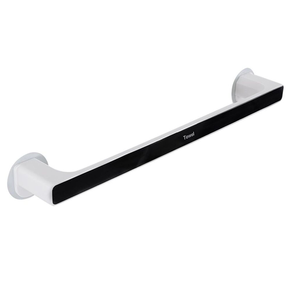 Plastic Towel Rack Self Adhesive Single Towel Bar Hand Towel Holder 18"
